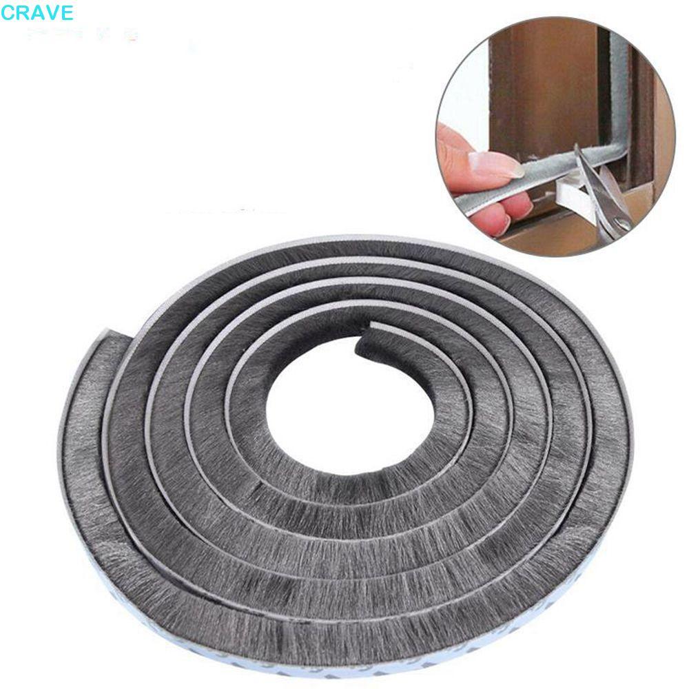 CRAVE Weather Stripping สําหรับประตูบานเลื่อนหน้าต่างกันฝุ่น Self-กาวแปรง Strip