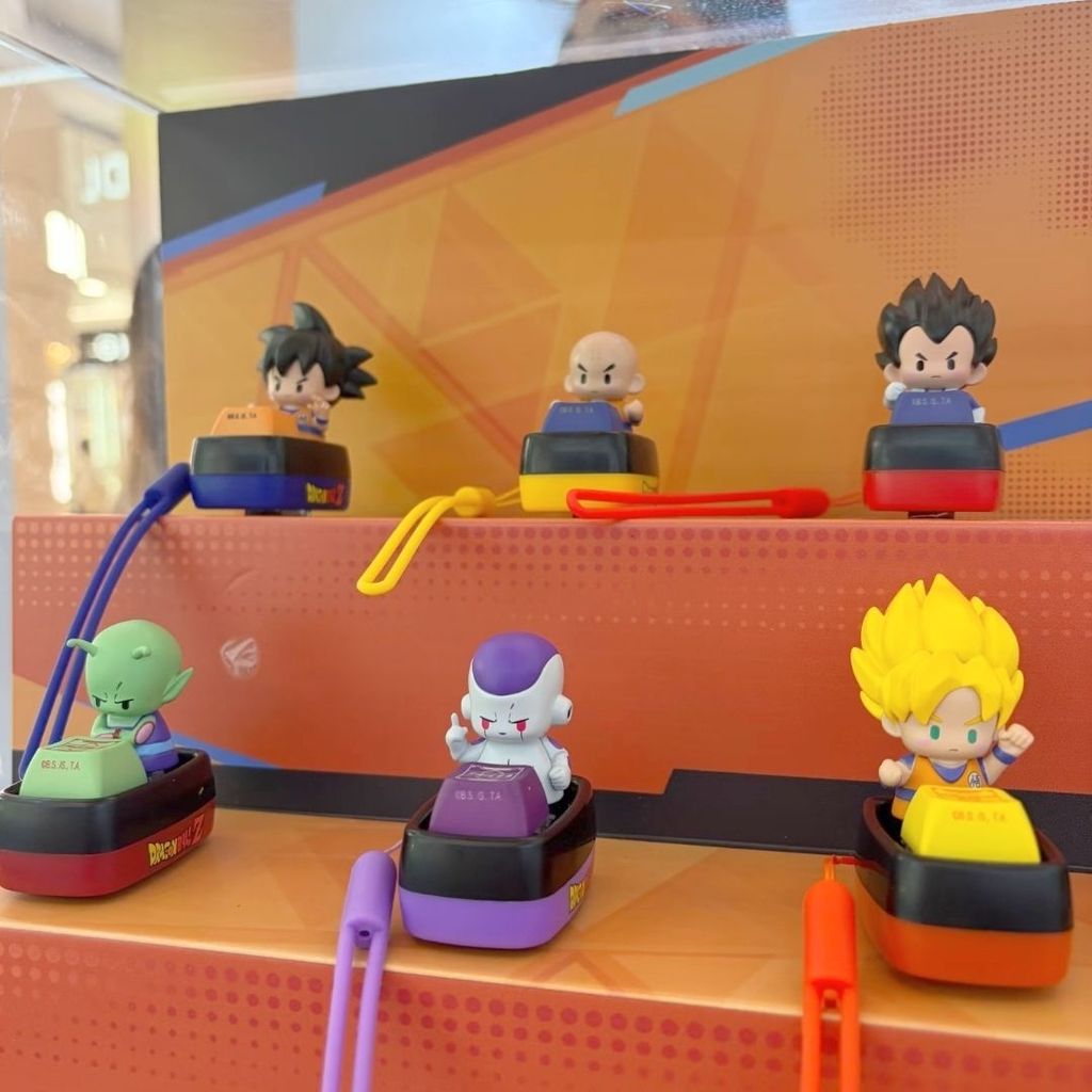 Dragon Ball Z Series รุ่น Q ตัวละครน่ารักอนุภาค Keycap Mystery กล่องรูปเครื่องประดับอินเทรนด์เล่นอุปกรณ์ต่อพ่วงของขวัญ