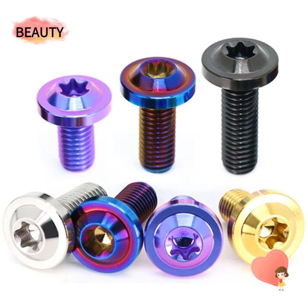 BEAUTY สลักเกลียวไทเทเนียม, M6x20 M6x15 สกรูหัว Torx, M6x10 พร้อมสกรูไทเทเนียมหัว Torx
