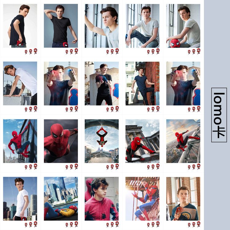 Dutch Tom Holland Tom Holland Tom Holland Spiderman สินค้า 13 ซม.การ์ด LOMO โพลารอยด์ภาพขนาดเล็ก