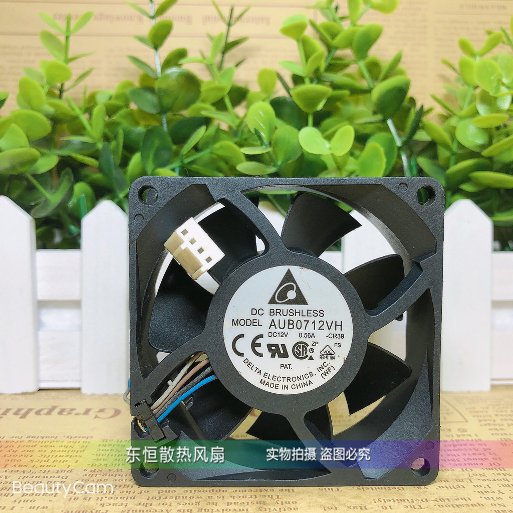 Original Delta/Delta AUB0712VH 12V 0.56 7 ซม.7025 พัดลมระบายความร้อนแชสซี CPU