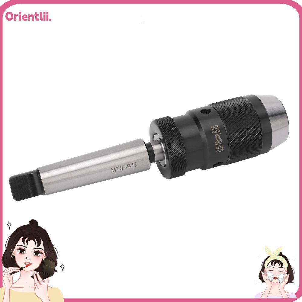 ORIENTTK Keyless Drill Chuck, Tapered Mandrel MK3 Morse Taper MT3 Quick Release Drill Chuck, Quick R