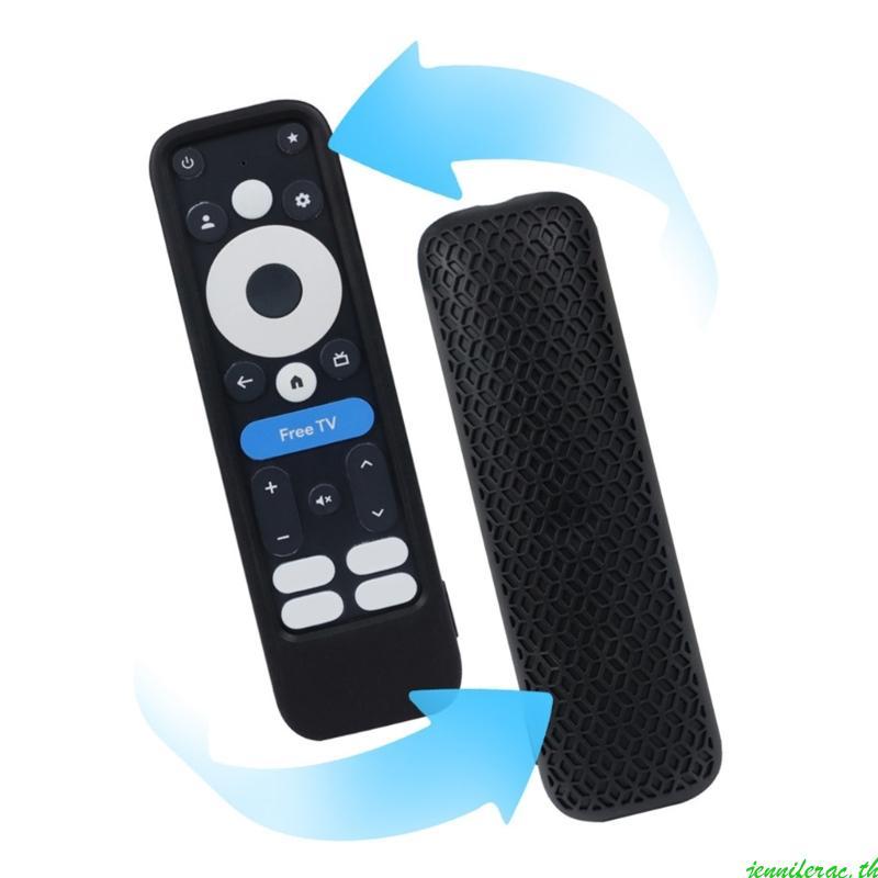 Jenniferac Cover Skin Case สําหรับ 2024 onn TV 4K กันกระแทกพร้อมเชือกเส้นเล็ก