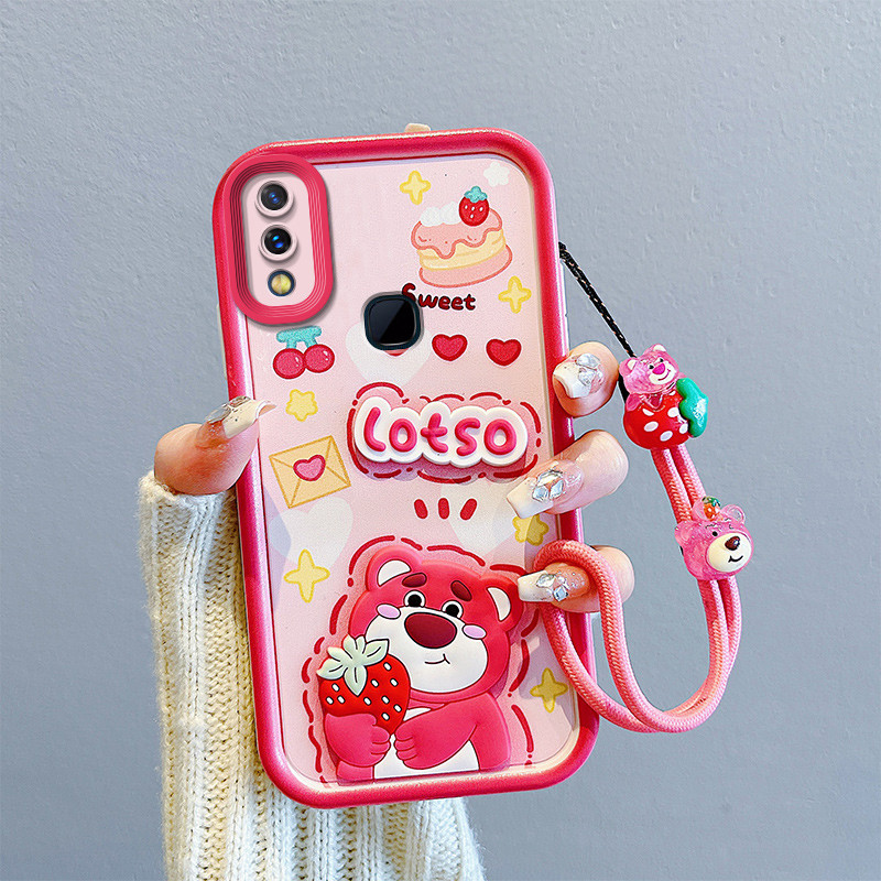 เคส Vivo V11i / Y97 TPU เคส BBTYGZ1 เคส โทรศัพท์การ์ตูนนูน 3D น่ารัก วัสดุนุ่ม กันลื่นกันตก มีสายคล้