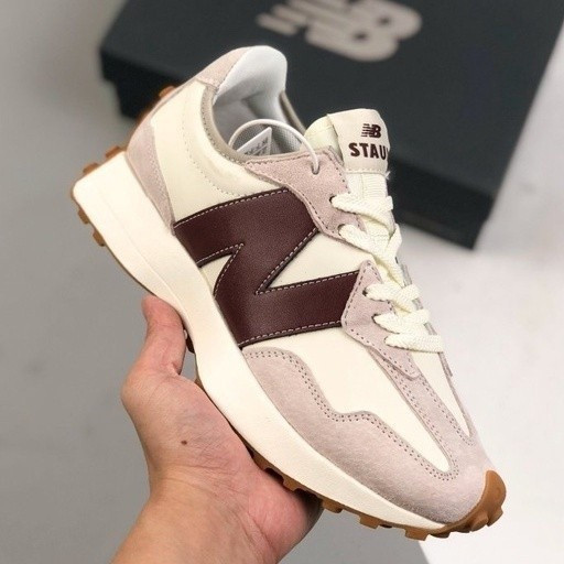 Nb327 New Balance 327 สําหรับรองเท้าวิ่งผู้หญิงและผู้ชายไซส์ 36-45 ybd9