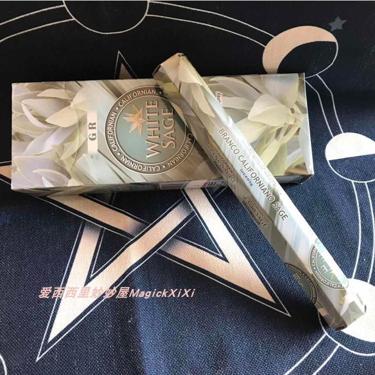 G GR Thread Incense Sage White Sage Handmade Aromatherapy ธูปกระทู้ธูป Purify Air