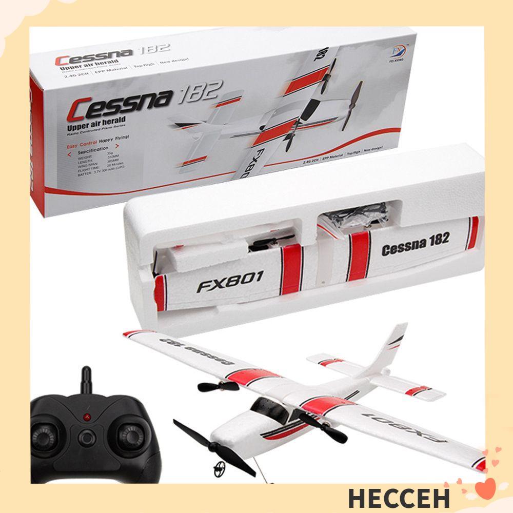 HECCEH สําหรับ Cessna 182 FX801 เครื่องบินของเล่นเด็ก 2CH ปีกคงที่ EPP โฟม RC เครื่องร่อน
