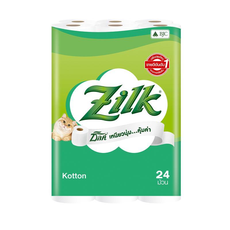 ZILK กระดาษชำระคอตตอน (แพ็ค 24 ม้วน)