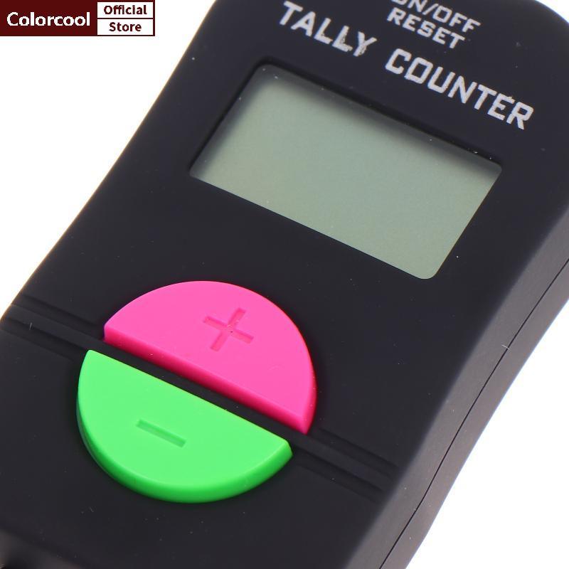 TH 4 หลัก 9999 Max Electronic Counter Clicker พร้อมคู่มือเพิ่มลบและเชือกเส้นเล็กสําหรับร้านค้านับลูก