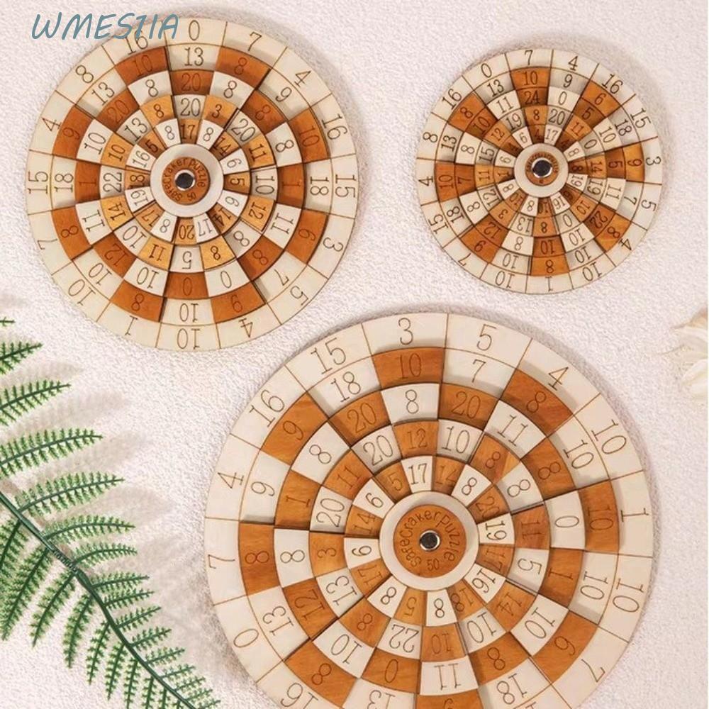 WMES1IA Number Puzzle, ยากคณิตศาสตร์เกมไม้ปริศนาไม้ดิจิตอล, Huarong Road คลาสสิกจํานวนรอบ Turntable 