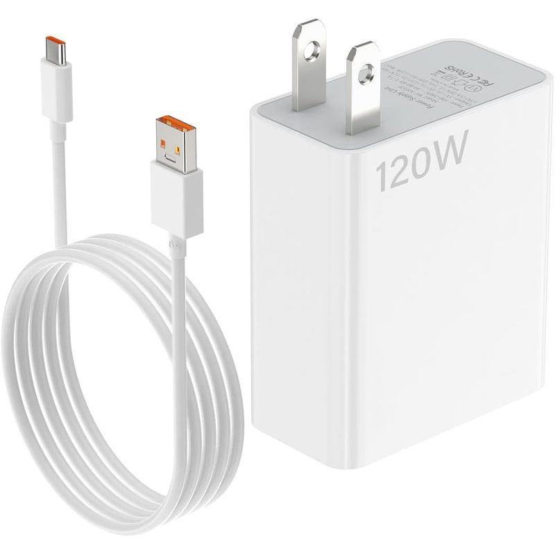ใช้งานร่วมกับ Xiaomi Charger 120W Fast Wall Block 100W 90W,6A USB C Cable