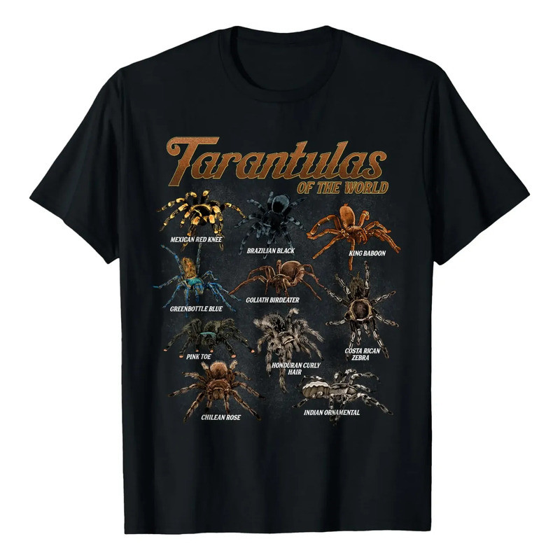 เสื้อยืดพิมพ์ลาย: Wolf Spider and Spider – คอลเลกชันสุดเท่ของ Arachnids