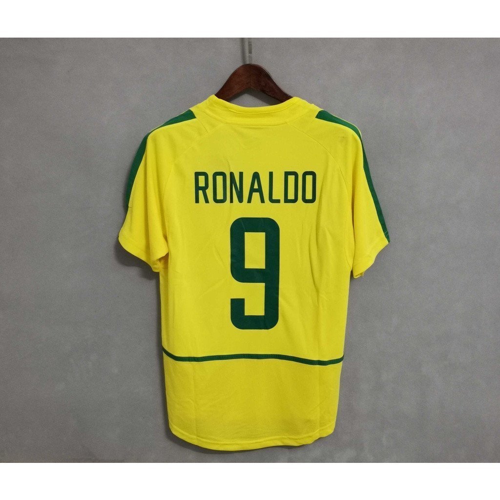 2002 Corpi ogil เสื้อฟุตบอลแบบกําหนดเองคุณภาพสูง RONALDO R.CARLOS SSS+A0M0