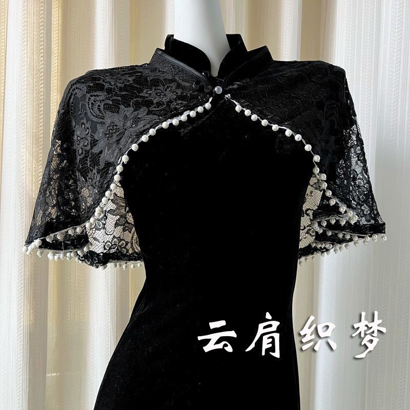 Dark Style Gothic Style Lolita Match Lolita Dress Outer Match#现货暗黑系哥特风洛丽搭lolita礼服外搭披