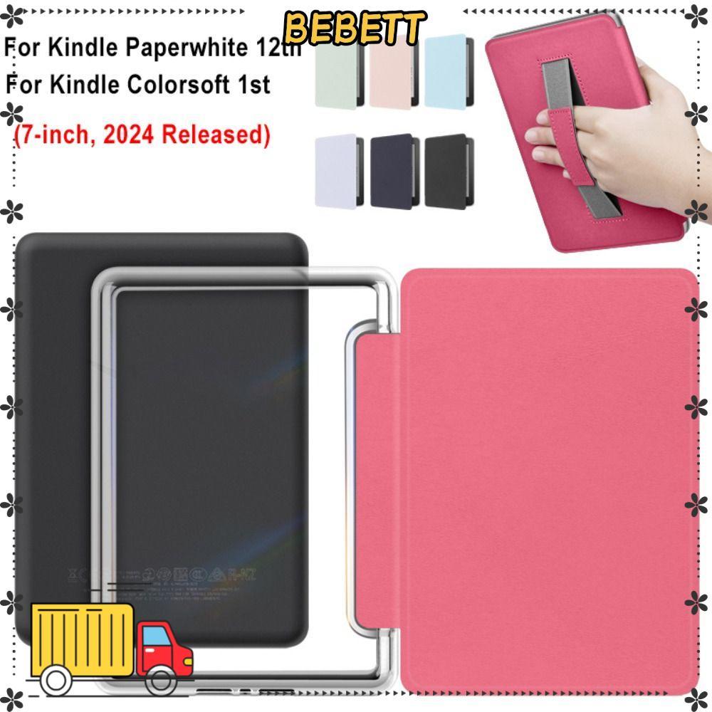 BETTET , Hand Support Auto Wake/Sleep e-Reader Cover, หนังกันกระแทกสมาร์ทเกราะป้องกันสําหรับ Kindle 