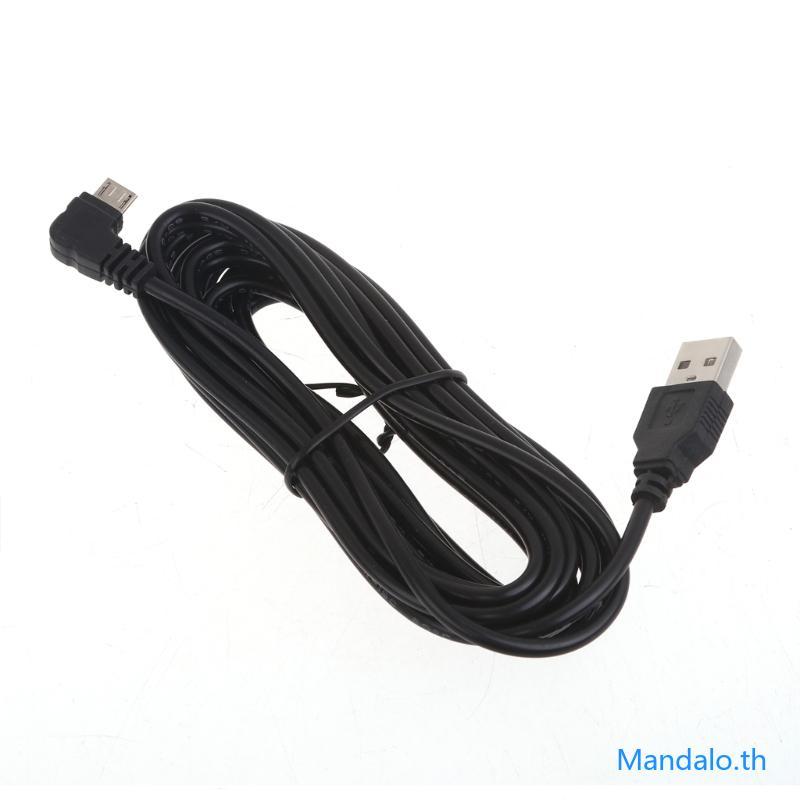 Mandalo.th สาย USB เป็น Micro USB 90 องศา Micro USB สายชาร์จเร็วสําหรับโทรศัพท์มือถือ