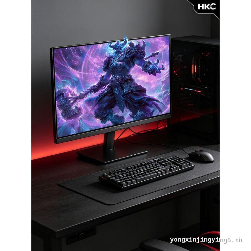 HKC Monitor 27 นิ้ว 144HZ เกมสําหรับเล่นเกม 1080P คอมพิวเตอร์ 120 หน้าจอ Home 2K Office V2719