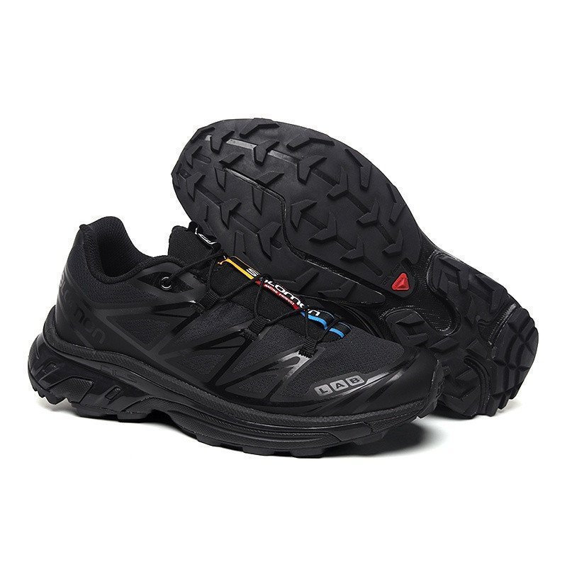 Premium Salomon/Solomon Black Outdoor รองเท้าเดินป่าดูดซับแรงกระแทกกันลื่นแบบมืออาชีพทนต่อการสึกหรอ