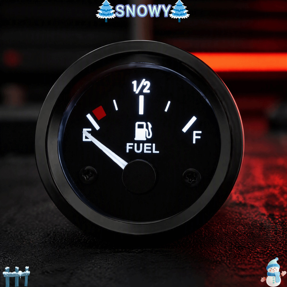 SNOWY มิเตอร์ไฟฟ้า, LED Backlight Black Level Gauge, กันน้ํา 52mm Boat Gauge Boat