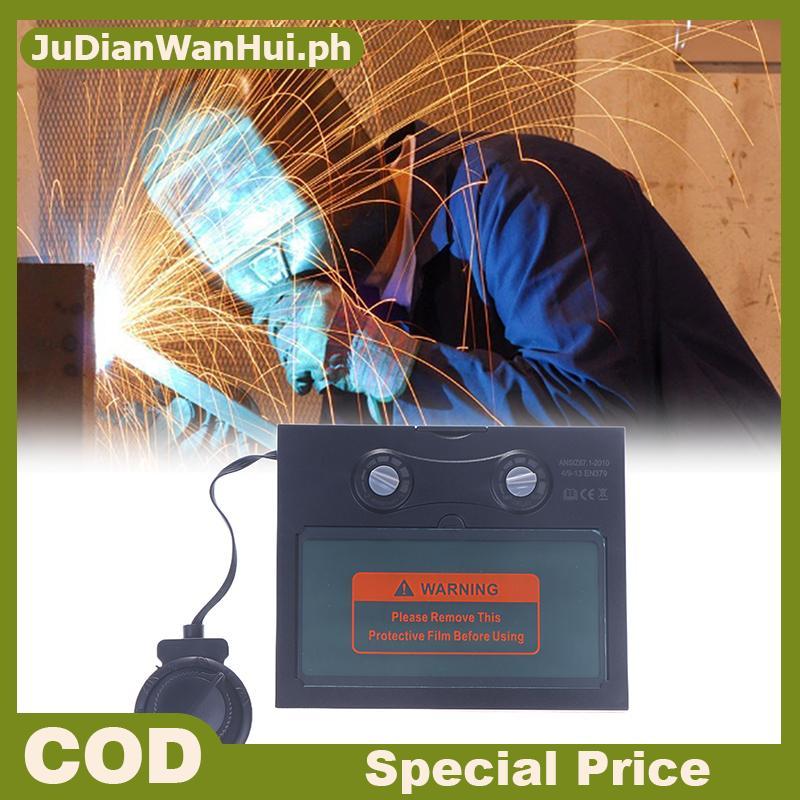 JuDianWanHuile หมวกกันน็อคเชื่อมเลนส์ Auto Darkening TX500C 110*90 มม.แผงพลังงานแสงอาทิตย์เชื่อมหมวก