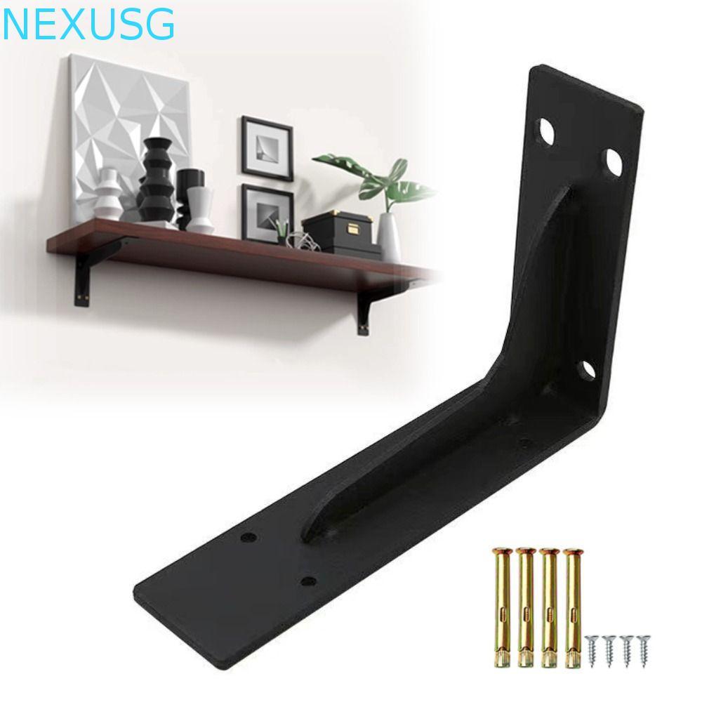 NEXUSG ขายึดชั้นวางขาตั้งกล้อง, ขายึดชั้นวางลอยรูปตัว L สําหรับงานหนัก, ชั้นวางรองรับ 6-18IN โลหะ Th
