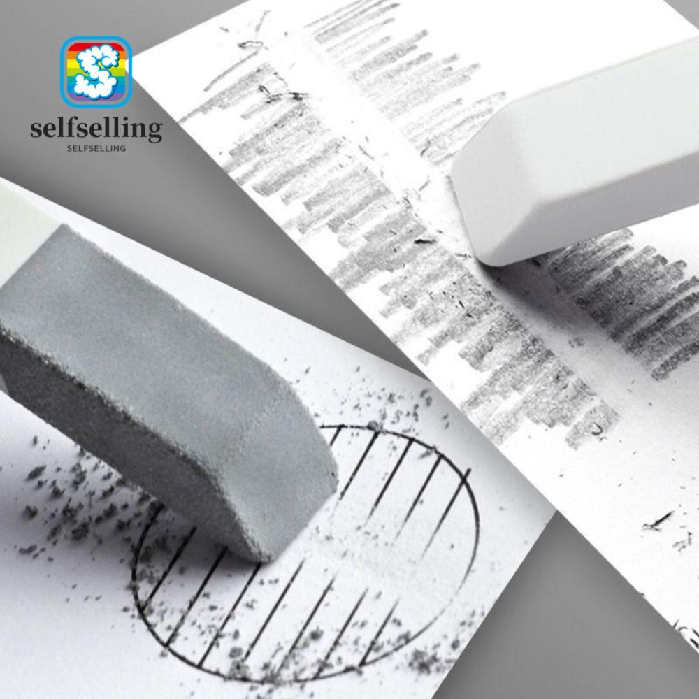 SELFS 1PCS Frosted Eraser, Matte Student Gift Sand Eraser, Multi-functional Dual-use Traceless Penci