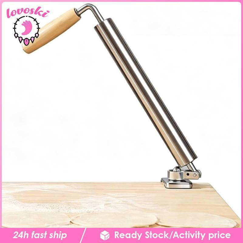 [Lovoski] Rolling Pin พร้อม Clamp สแตนเลสคู่มือ Pastry Roller โต๊ะ Pastry Roller ภาชนะเกรดอาหาร BPAu