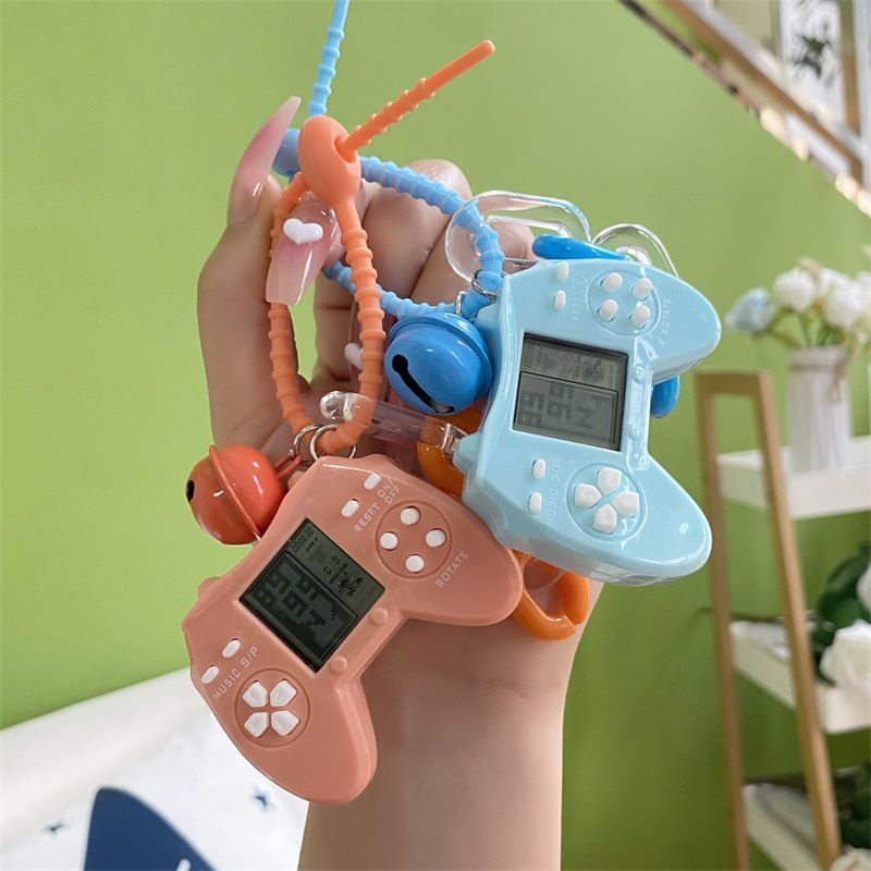 Creative Compound Mini Tetris Handle พวงกุญแจเกมเรียนรู้น่ารักเล่นของขวัญจี้ขนาดเล็ก 9.3