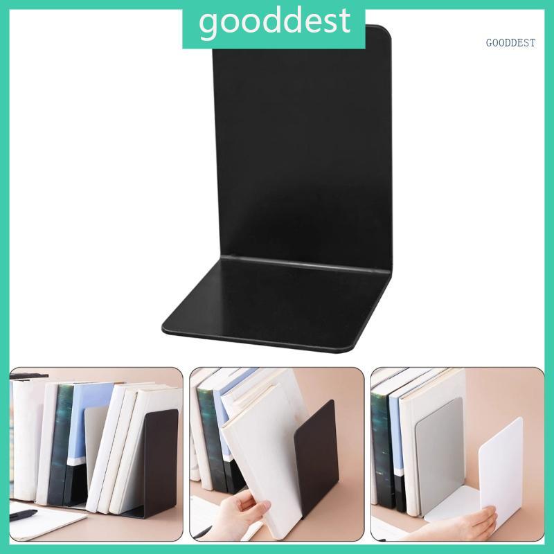GOO Book Holders Shelf Book Stoppers Book End L-Shaped Bookends Book Support Rack