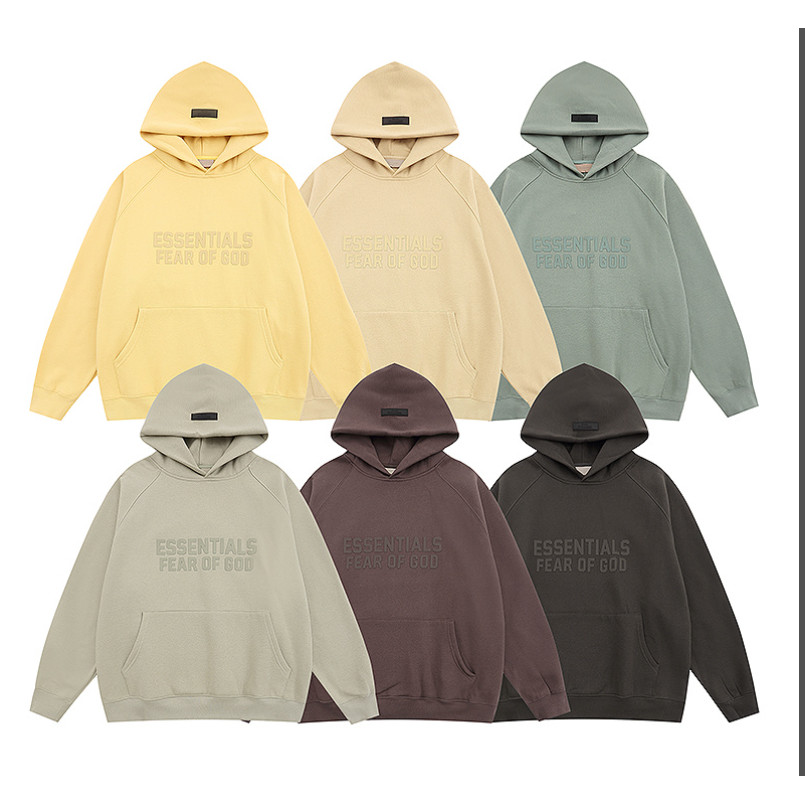 เสื้อฮู้ด FOG คุณภาพสูง FEAR OF GOD เสื้อฮู้ด ESSENTIALS ทั้งชายและหญิง