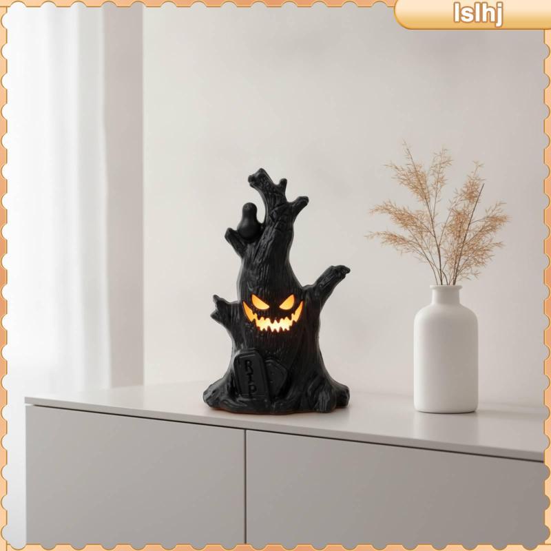 [Lslhj] เครื่องประดับวันหยุดแบบมีพื้นผิว | Spooky, เครื่องประดับตอไม้, Creepy, สําหรับโต๊ะ, eerie dw