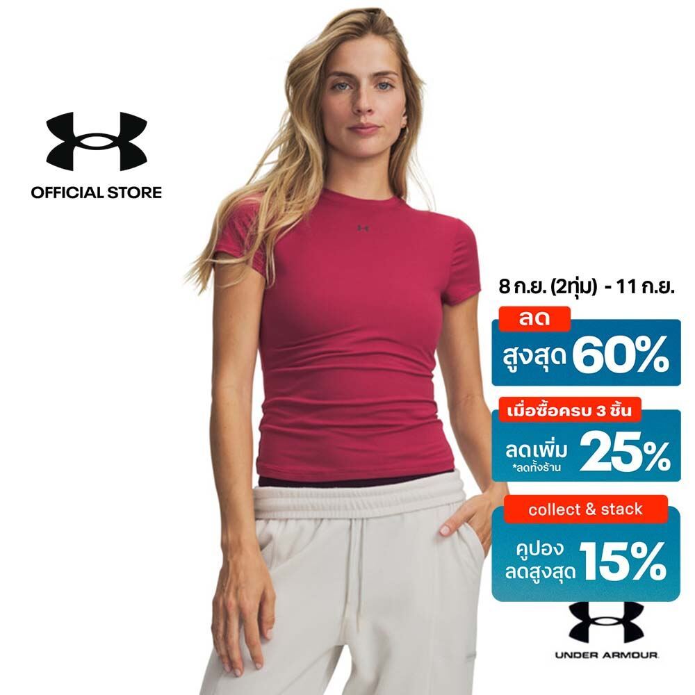 Under Armour เสื้อแขนสั้นสำหรับผู้หญิง UA Motion Fitted