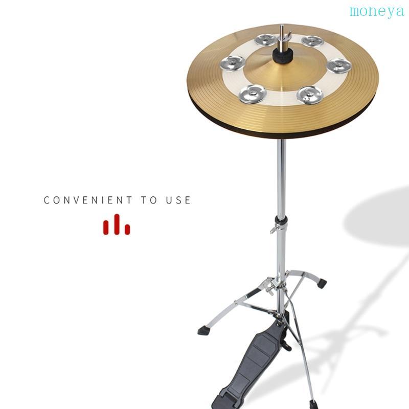 Mya Hihat Drum Set Hihat Tambourine Metal Bells Percussion Instrument Accessories