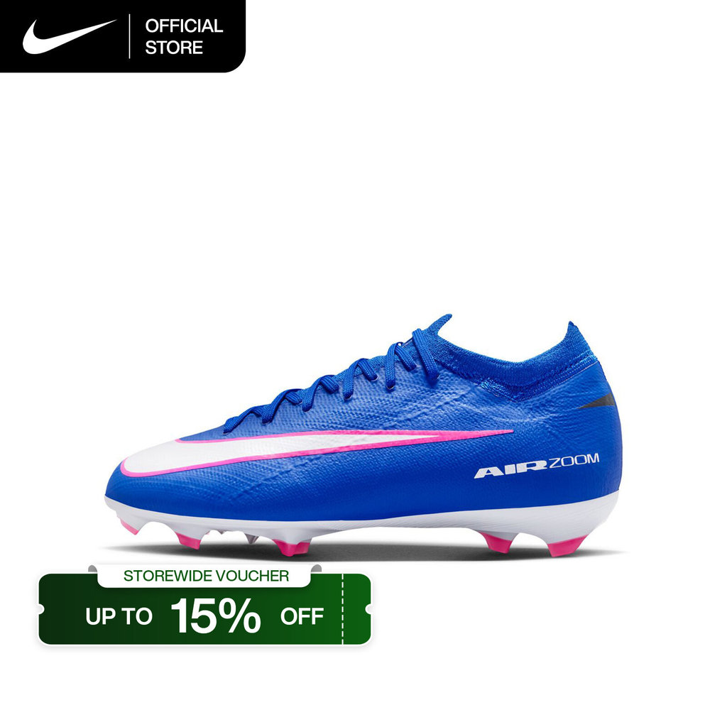 Nike Older Kids' Jr. Mercurial Vapor 16 Pro Little/ Firm-Ground Low- Soccer Cleats Shoes - Racer Blue [HF5448-446]