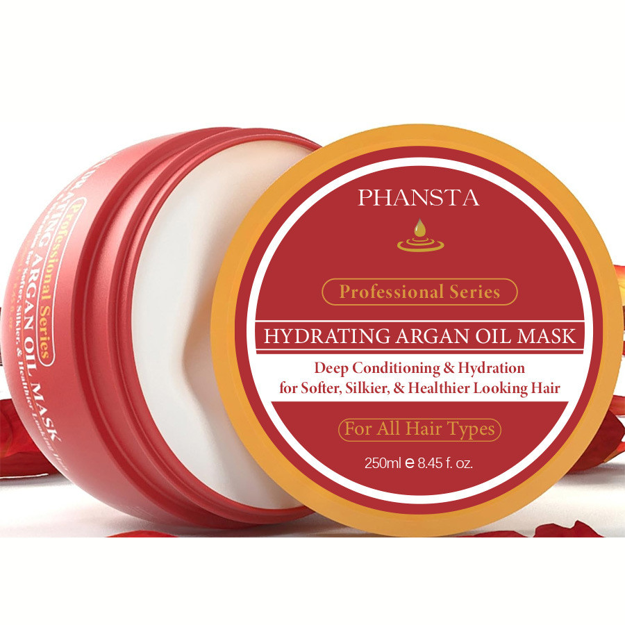 ขายร้อน Arvazallia Argan Oil Hair Mask Conditioner 250g 61XM