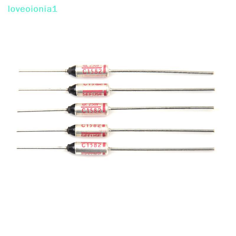 loveoionia1 5 ชิ้น SF214E Sefuse Cutoffs Thermal Fuse 216°C 216 Degreeเซลเซียส 10A 250V IA