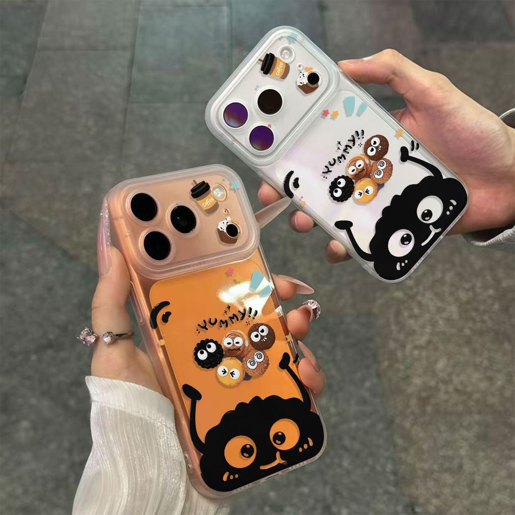 น่ารักและแปลกลูกบอลถ่านสีดําออกแบบเคสโทรศัพท์เหมาะสําหรับVivo V27/V27 Pro V27e V29 5G V29E 5G T1 5G/