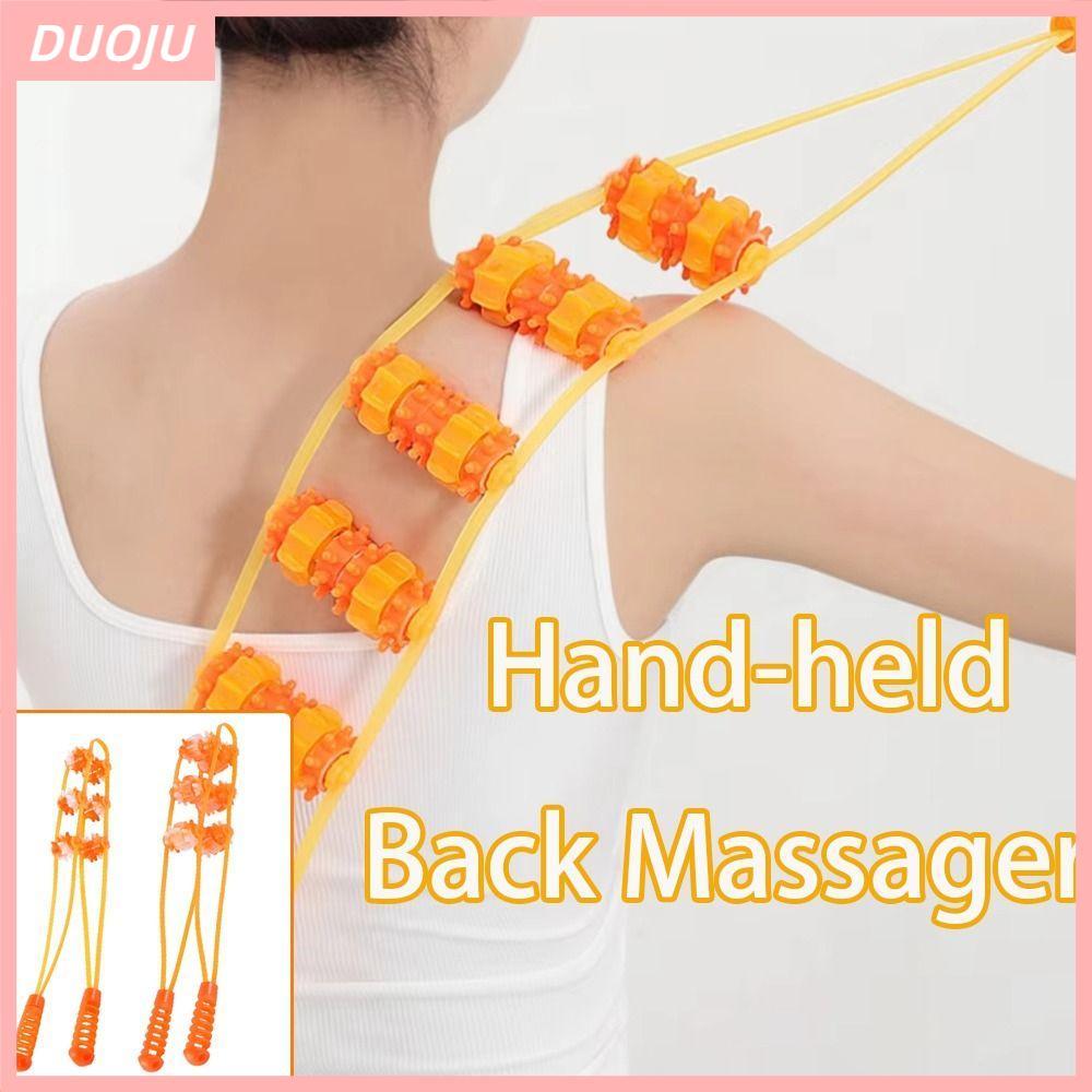 DUOJU Fitness Massage Roller Bead, Multi-Function Massage Roller Tool Back Massage, Hand-held Should