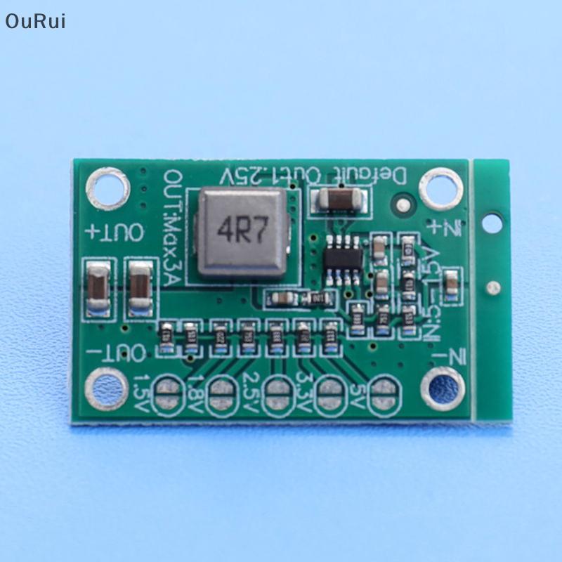 [B&C] โมดูลปรับแรงดันไฟฟ้า DC ขั้นตอนลงโมดูลจ่ายไฟ 5-16V ถึง 1.25V 1.5V 1.8V 2.5V 3.3V 5V 3A {th}