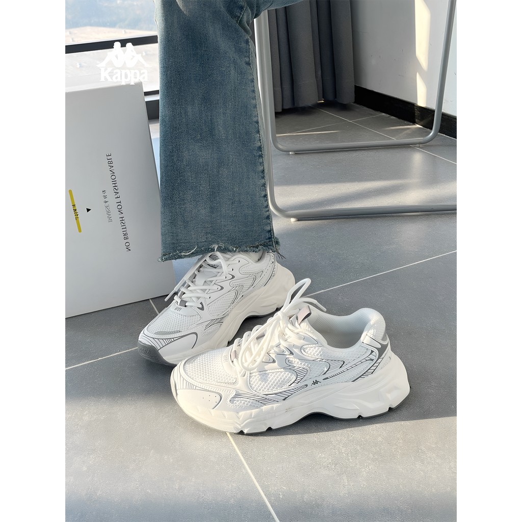 Kappa Kappa Hydrogen Track Daddy รองเท้าผู้หญิงความสูง 2026 สไตล์ใหม่ฤดูร้อน Breathable รองเท้าผู้หญ