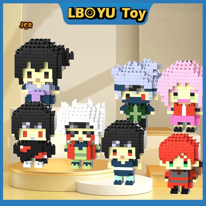 Naruto Anime Building Blocks Kakashi 3D ของเล่นสําหรับเด็กของขวัญเด็ก