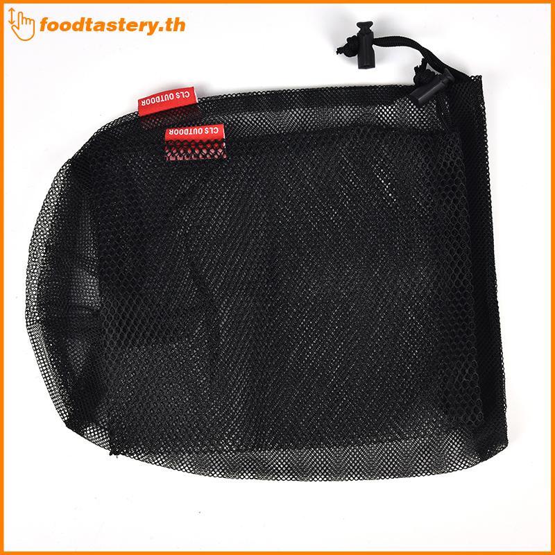 FTY ไนลอนตาข่าย Drawstring กระเป๋าสําหรับช้อนส้อมขวดหม้อ Pan กาต้มน้ําตาข่ายกระเป๋า N