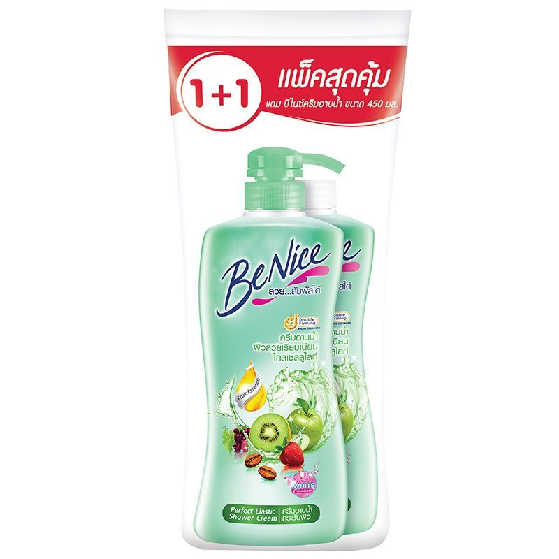 บีไนซ์ครีมอาบน้ำเพอเฟคอิลาสติค 400มล. แพค 2 Benice Perfect Elatic Shower Cream 400ml. Pack2