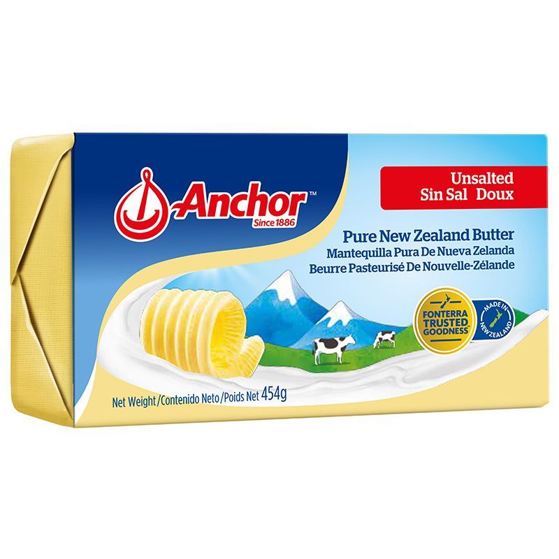 แองเคอร์เนยสดรสจืด 454กรัม Anchor Unsalted Butter 454g.