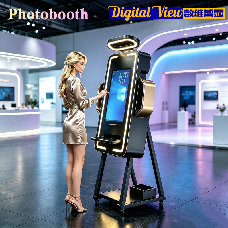 ที่โดดเด่นแนะนํา PhotoBooth Multifunctional Magic Mirror PhotoBooth PhotoBooth Movable Interactive P