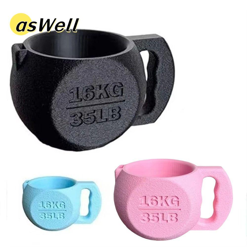 ASWELL Kettlebell ที่วางหมุดไอศกรีม, อุปกรณ์ป้องกันมือเย็นพิมพ์ไอศกรีม Pint Holder Cup, NonSlip 16KG