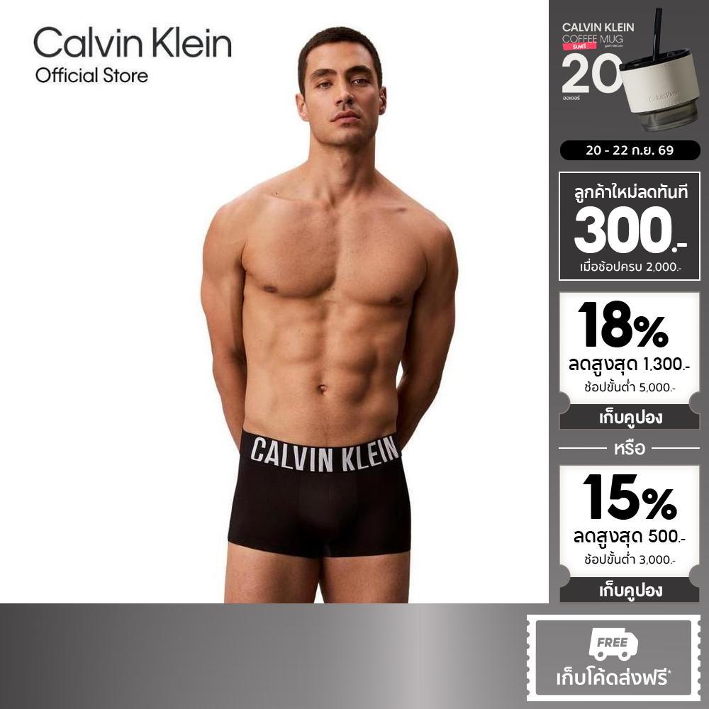 CALVIN KLEIN กางเกงในผู้ชาย Intense Power Microfiber ทรง Low Rise Trunk รุ่น NB4401 UB1-สีดำ