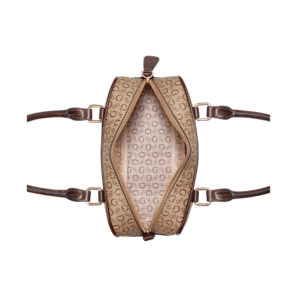 GUESS حقيبة ISABELLA Box Satchel — بني — صورة 4