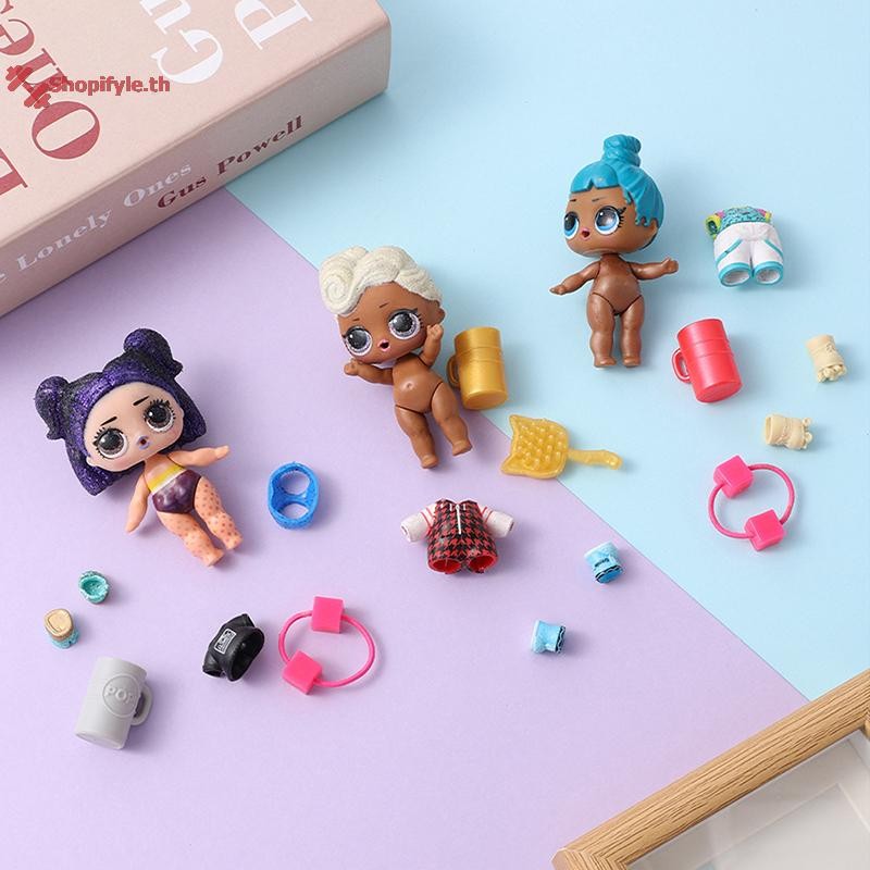 Shopifyle 1 ชุดเด็กของขวัญวันเกิด LOL ตุ๊กตาสะสมสาว DIY ของเล่นตุ๊กตาชุดรวมตุ๊กตาเสื้อผ้าและอุปกรณ์เสริม th