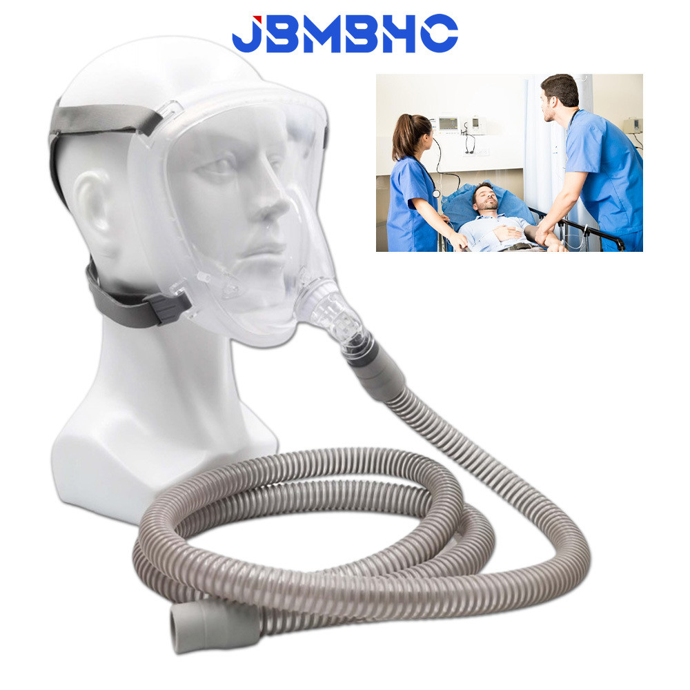 CPAP หน้ากากแบบเต็มหน้าชุดหน้ากากป้องกันซิลิโคนอุปกรณ์เสริม CPAP อัตโนมัติสําหรับเครื่องช่วยหายใจ Sleep Apnea เครื่องหายใจ